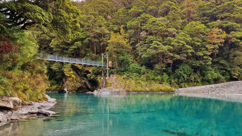 Blick auf die Blue Pools