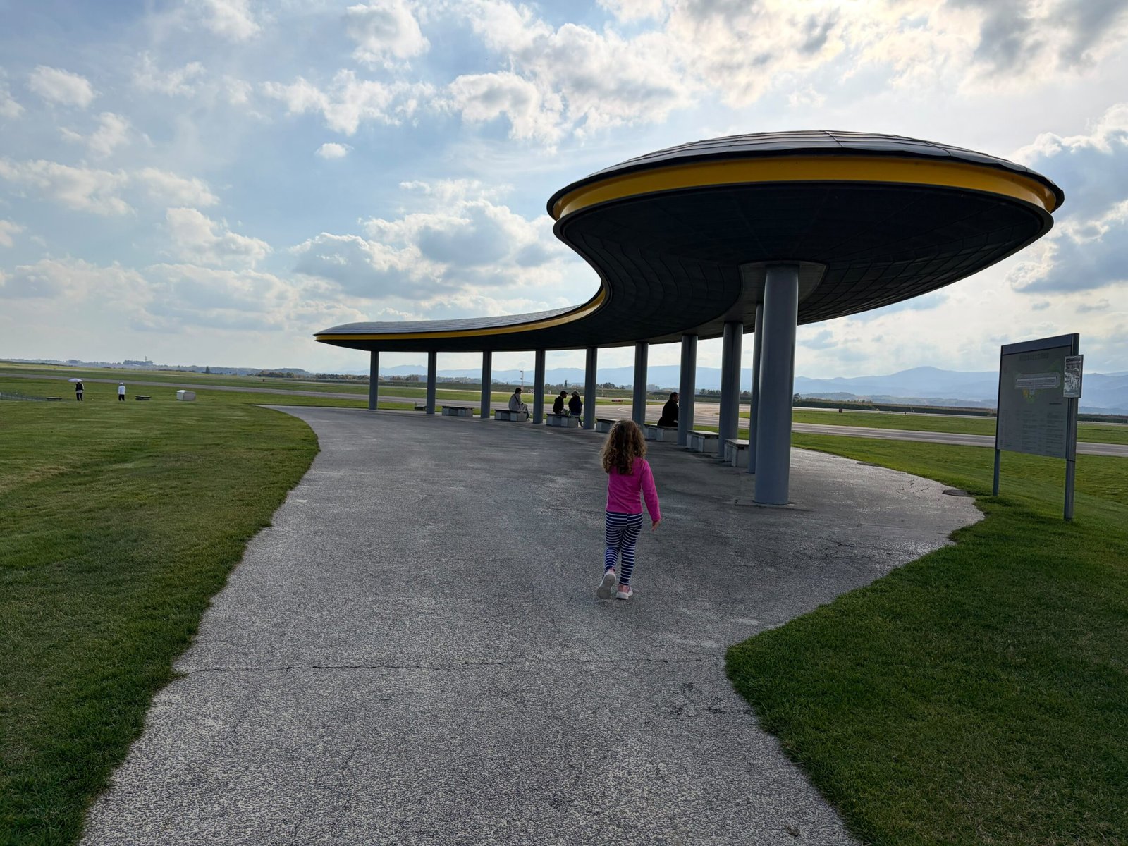 Ankunft am Flughafen Asahikawa